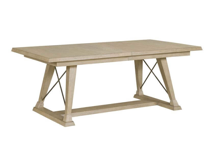 Elegant Wooden Dining Table in a Cozy Dining Room