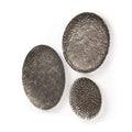 MERCANA LANX DECORATIVE METAL PLATES SET OF THREE 44251