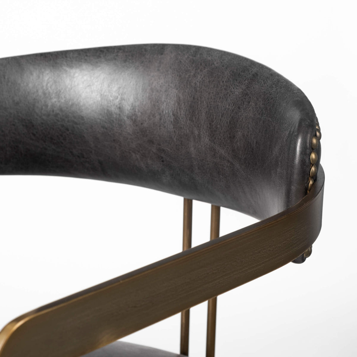 MERCANA HOLLYFIELD DINING CHAIR BLACK LEATHER 50414