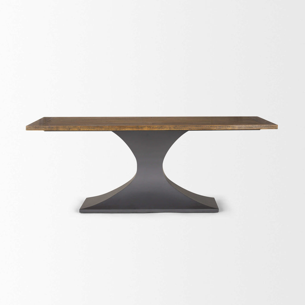 MERCANA MAXTON BROWN WOOD RECTANGLE DINING TABLE 50449-AB