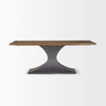 MERCANA MAXTON BROWN WOOD RECTANGLE DINING TABLE 50449-AB
