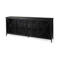 MERCANA POPPY BLACK METAL WITH GLASS DOOR SIDEBOARD 50524