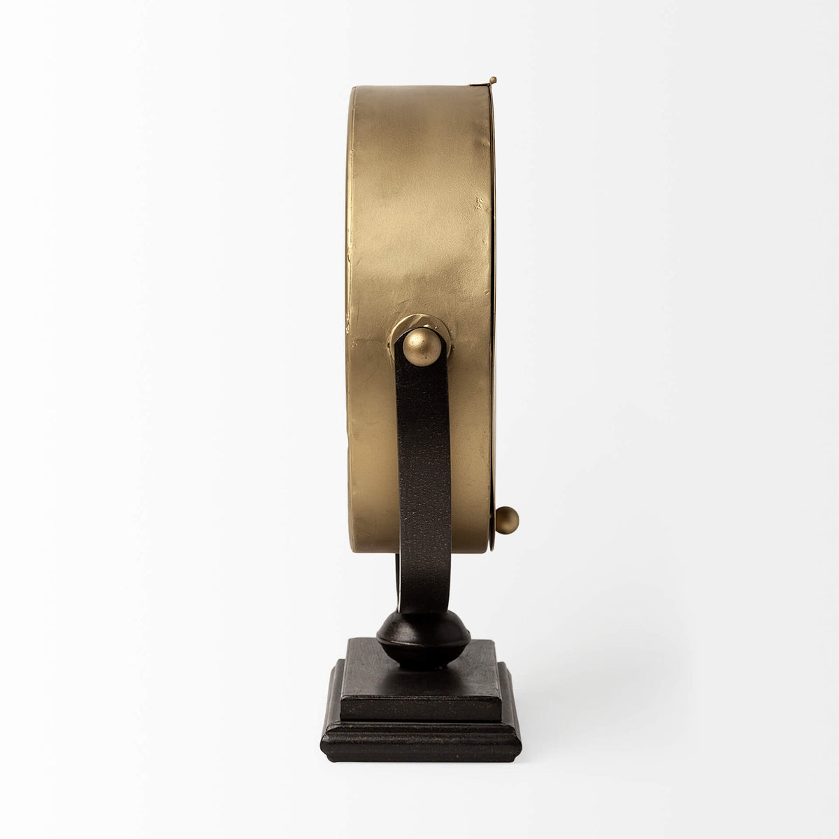 MERCANA HOUSTON GOLD HALF MOON BASE TABLE CLOCK 63102