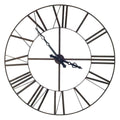 MERCANA PENDER 50" BLACK IRON WALL CLOCK 63172