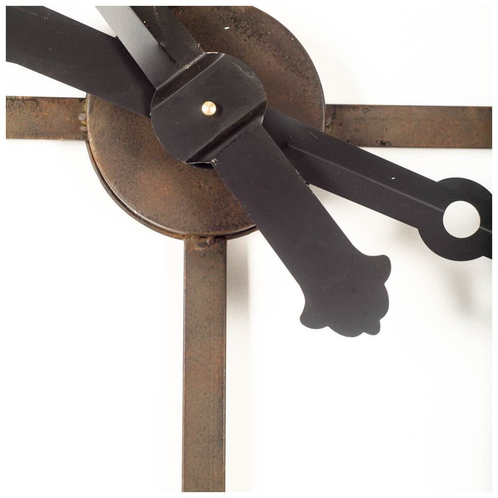 MERCANA PENDER 50" BLACK IRON WALL CLOCK 63172