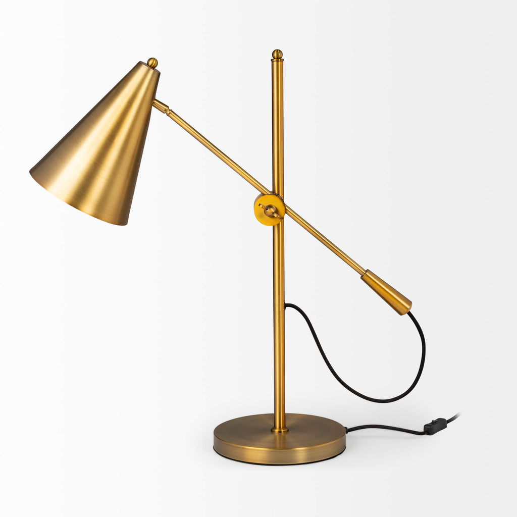 MERCANA FRAGON GOLD METAL TABLE LAMP 65225