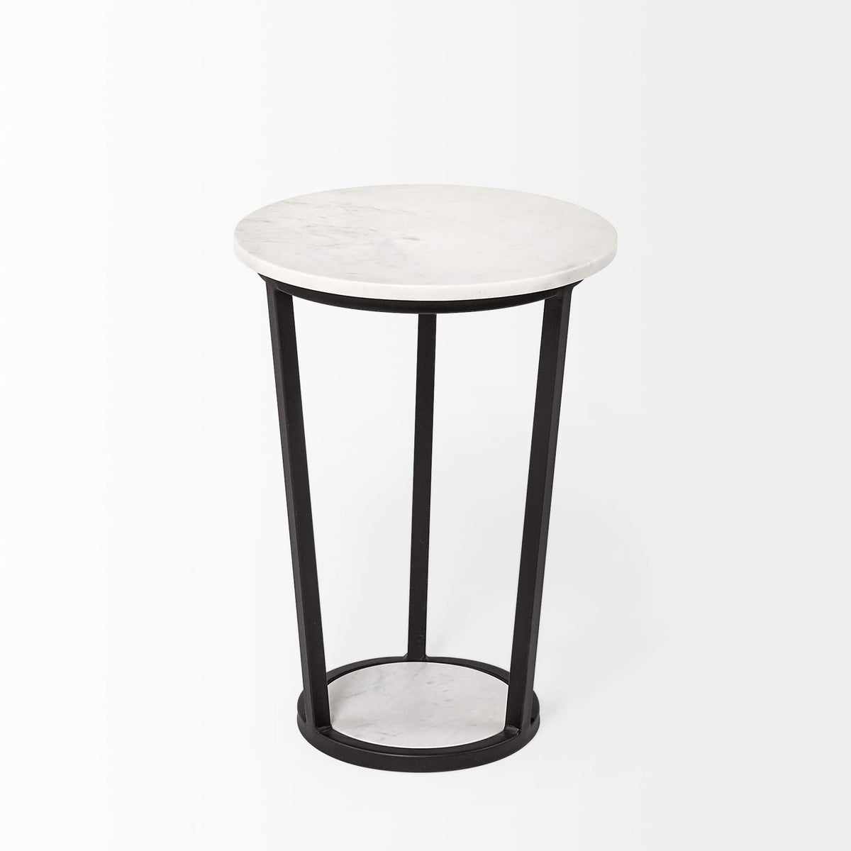 MERCANA BOMBOLA ROUND MARBLE ACCENT TABLE 67039