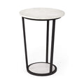 MERCANA BOMBOLA ROUND MARBLE ACCENT TABLE 67039