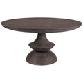 MERCANA CROSSMAN 60" ROUND DARK BROWN DINING TABLE 67119-AB
