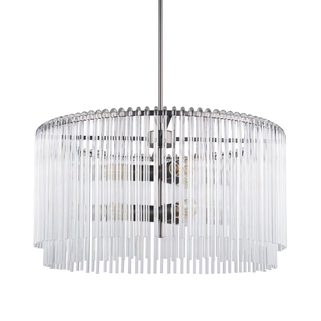 MERCANA ANNA GLASS RODS 6 LT CHANDELIER 67140