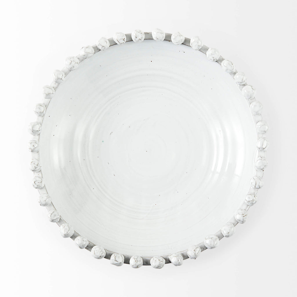 MERCANA BASIN 16" ROUND GLAZED DECORATIVE BOWL 67677
