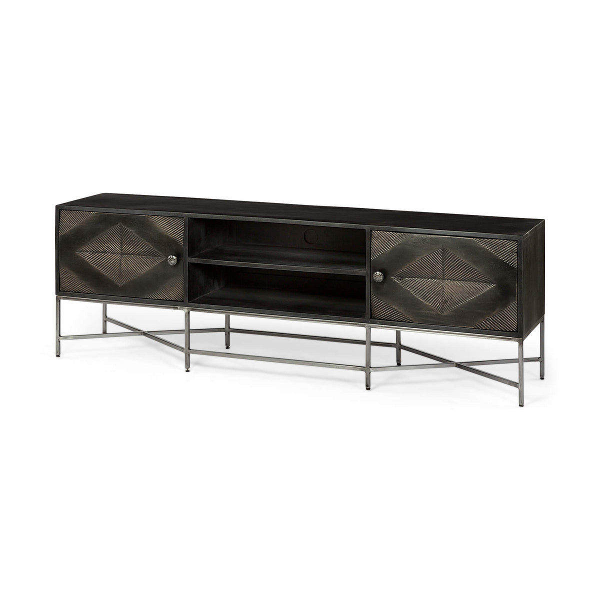 MERCANA HOGARTH DARK BROWN MEDIA CONSOLE  67741