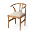MERCANA TRIXIE CREAM FABRIC DINING CHAIR 67829