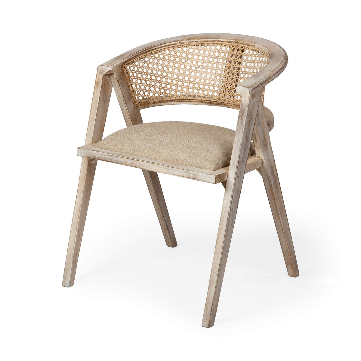 MERCANA TABITHA BLONDE FRAME DINING CHAIR 67830