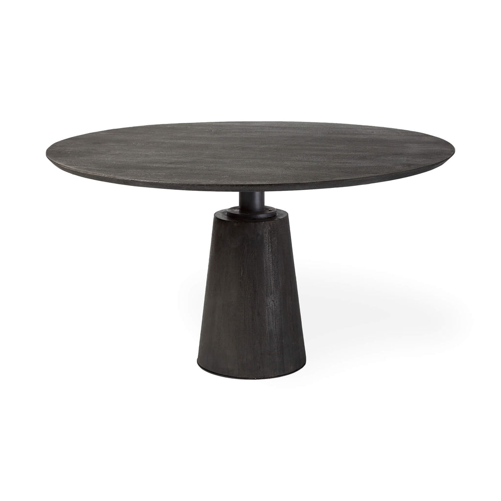 MERCANA MAXWELL 54" DARK BROWN PEDESTAL TABLE 67849-AB