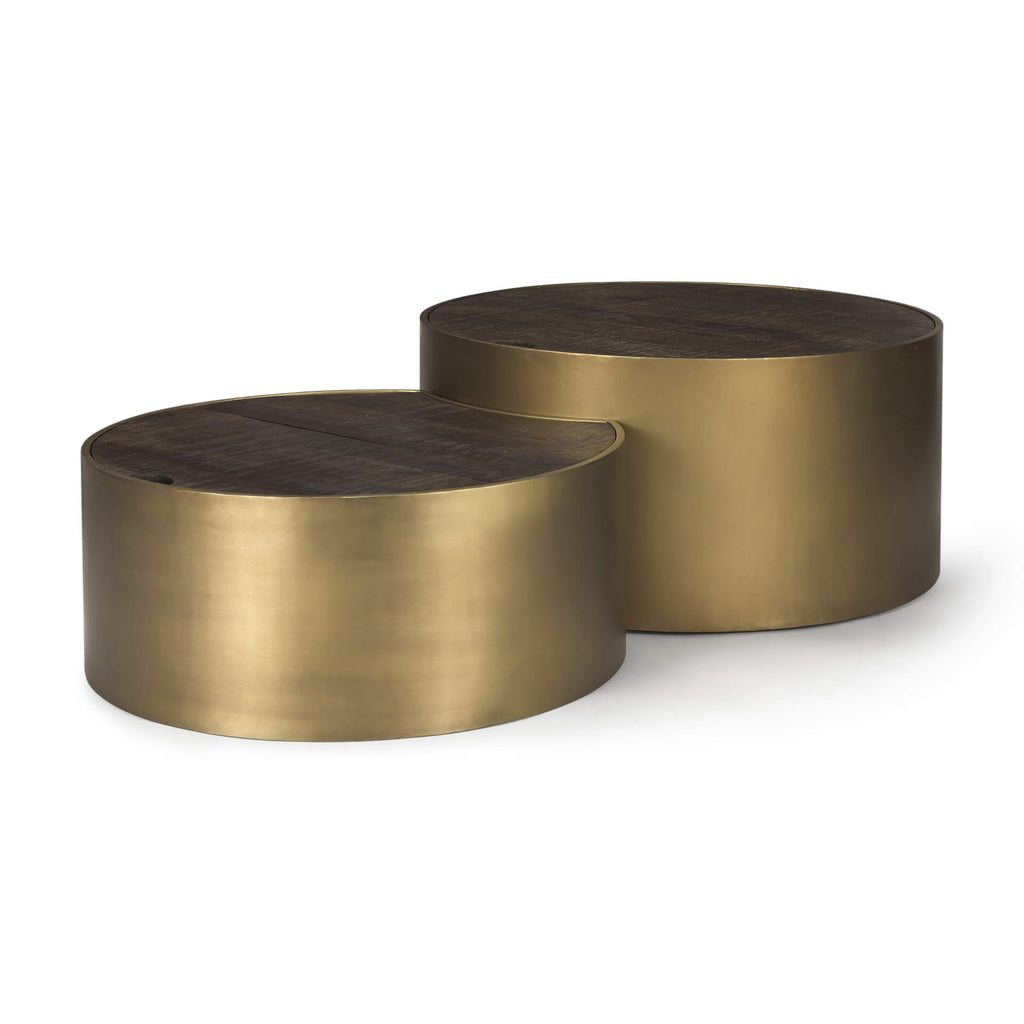 MERCANA ECLIPSE ROUND NESTED COFFEE TABLES SET OF TWO 67828
