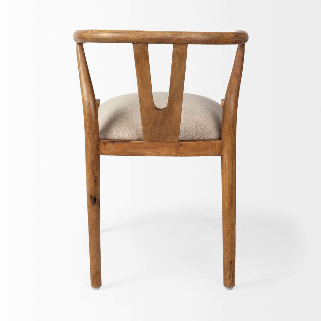 MERCANA TRIXIE CREAM FABRIC DINING CHAIR 67829
