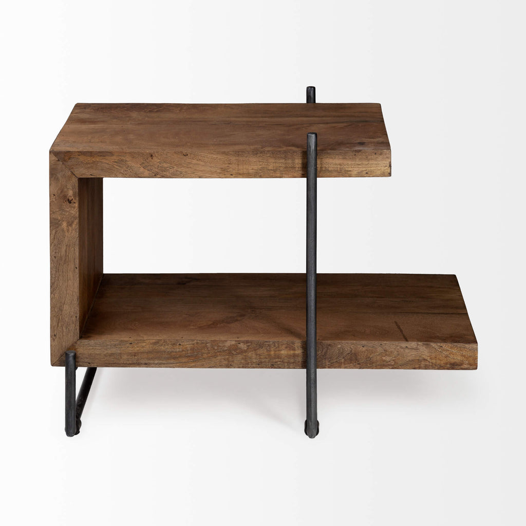 MERCANA MADDOX WOOD U-SHAPED END TABLE 67841