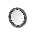 MERCANA JOSI 19" WOOD/METAL ROUND MIRROR 68002