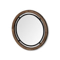MERCANA JOSI 24" WOOD/METAL ROUND MIRROR 68003
