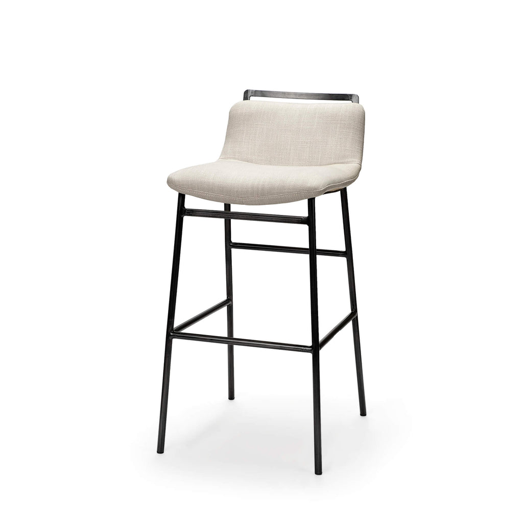 MERCANA KAVALAN BEIGE FABRIC COUNTER STOOL 68087