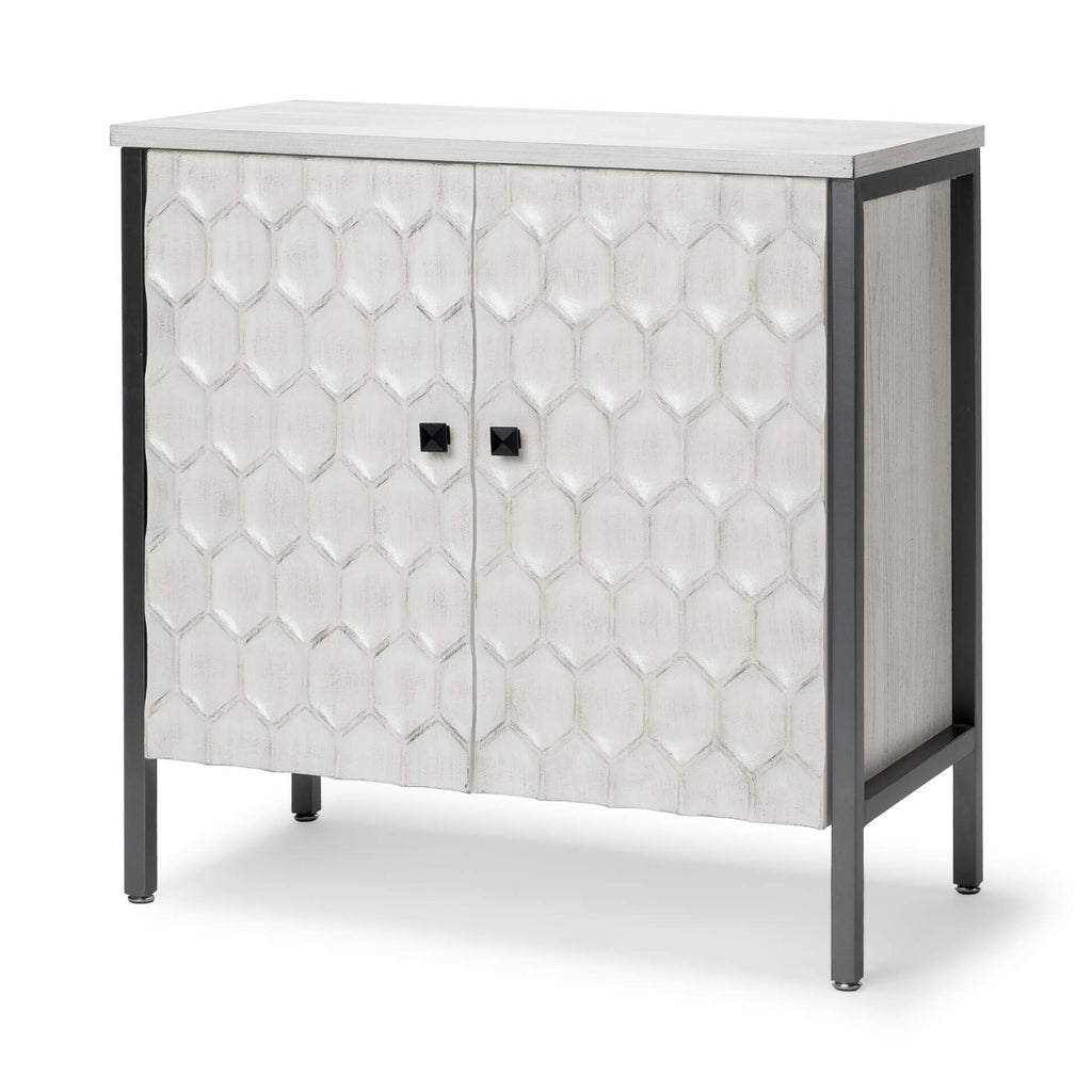 MERCANA SAVANNAH WHITE VENEER ACCENT CABINET 68267