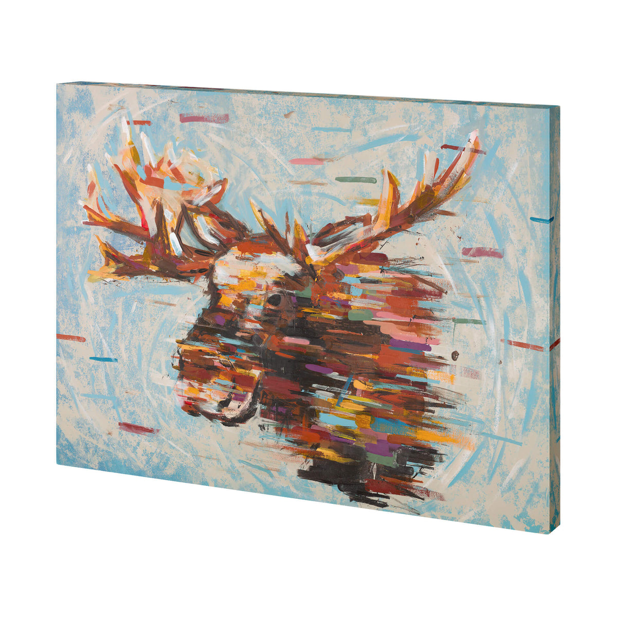 MERCANA FRACTAL MOOSE TEXTURED CANVAS 101291-S