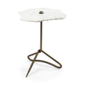 MERCANA PINERA WHITE MARBLE TOP ACCENT TABLE 68247-AB