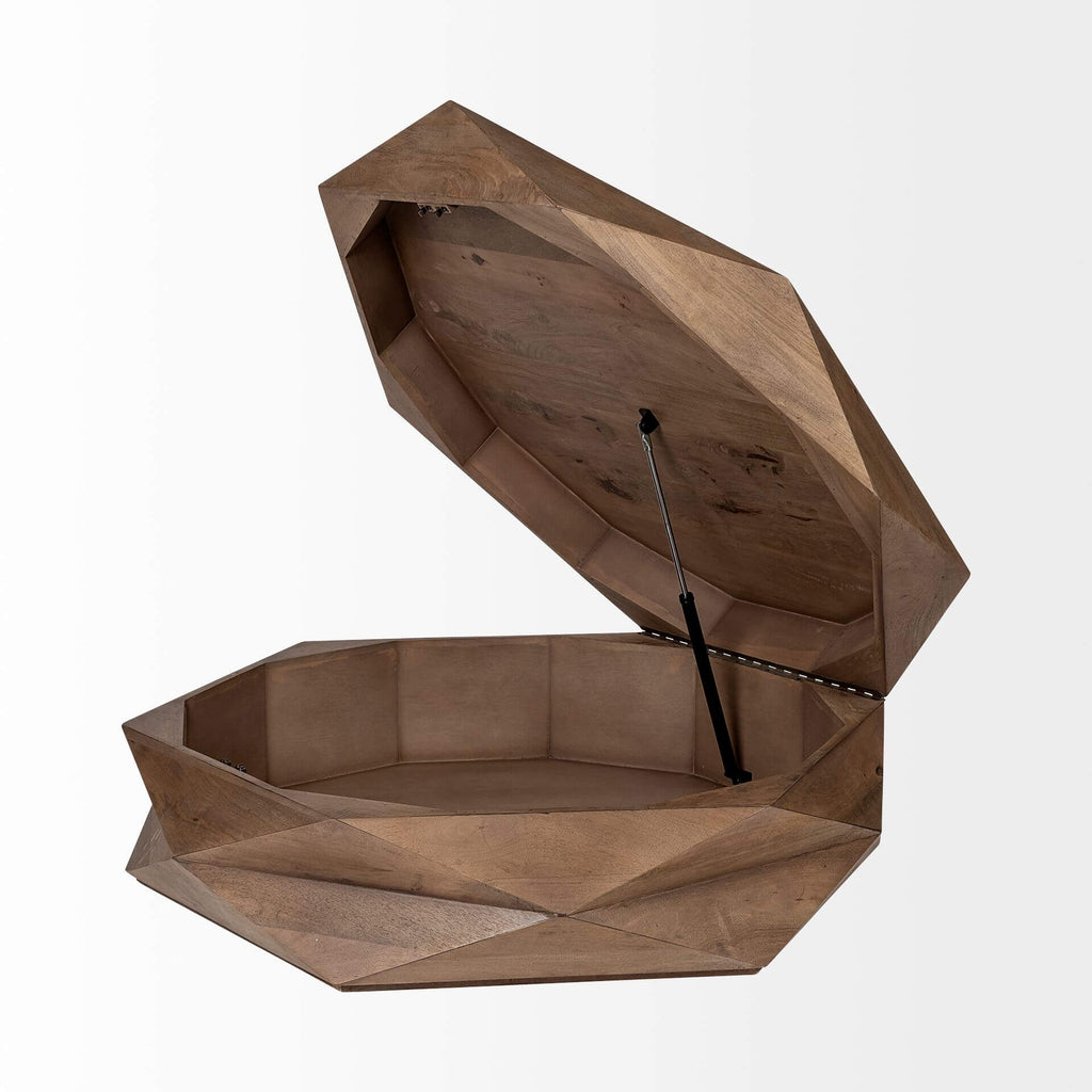 MERCANA ARRETO HEXAGONAL WOOD COFFEE TABLE 68229