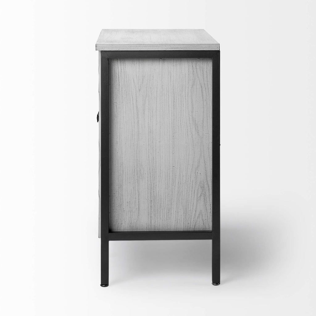 MERCANA SAVANNAH WHITE VENEER ACCENT CABINET 68267