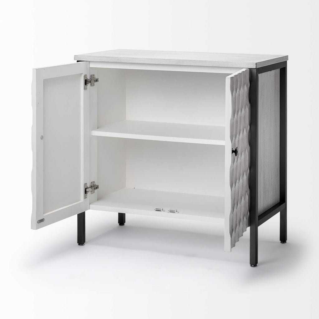 MERCANA SAVANNAH WHITE VENEER ACCENT CABINET 68267