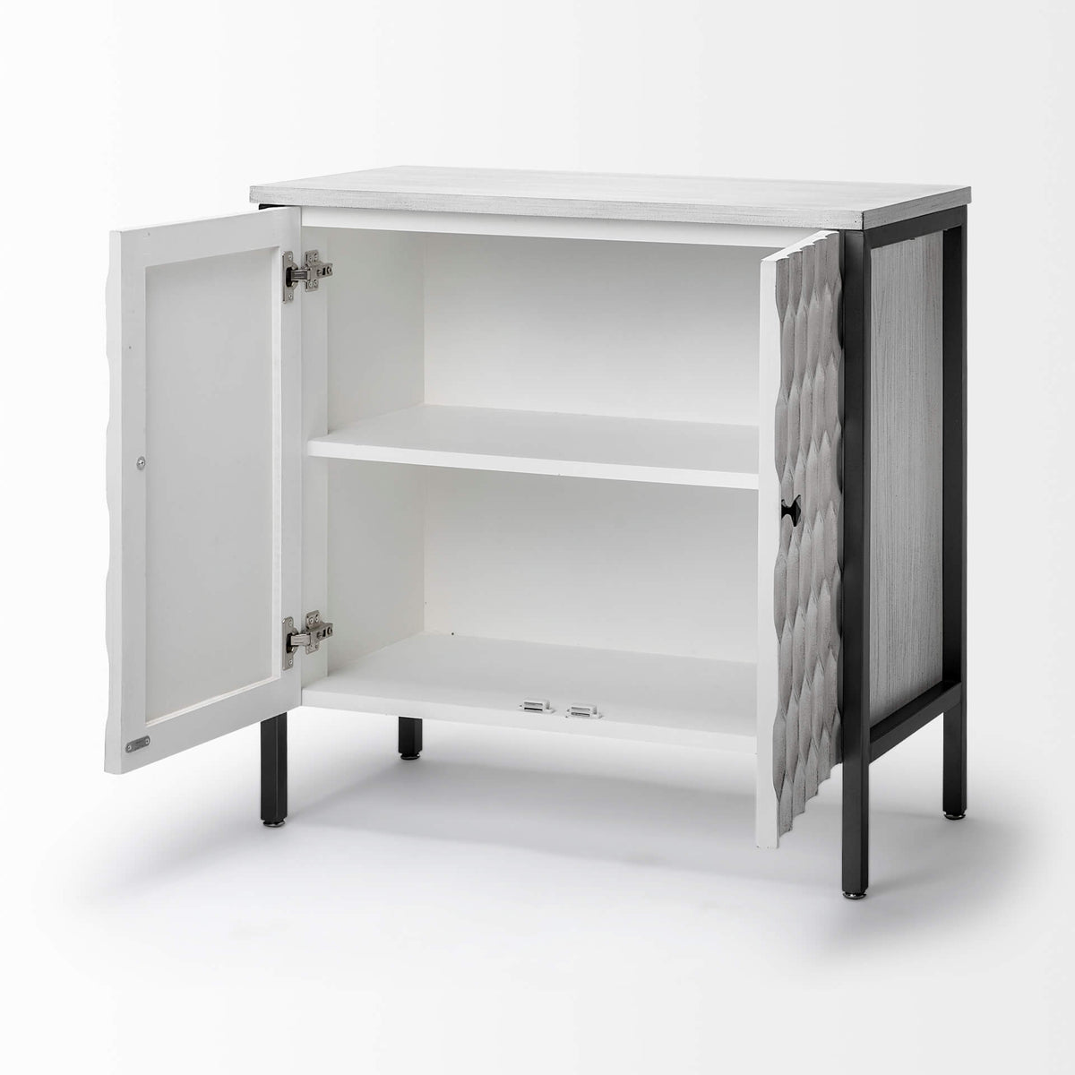 MERCANA SAVANNAH WHITE VENEER ACCENT CABINET 68267