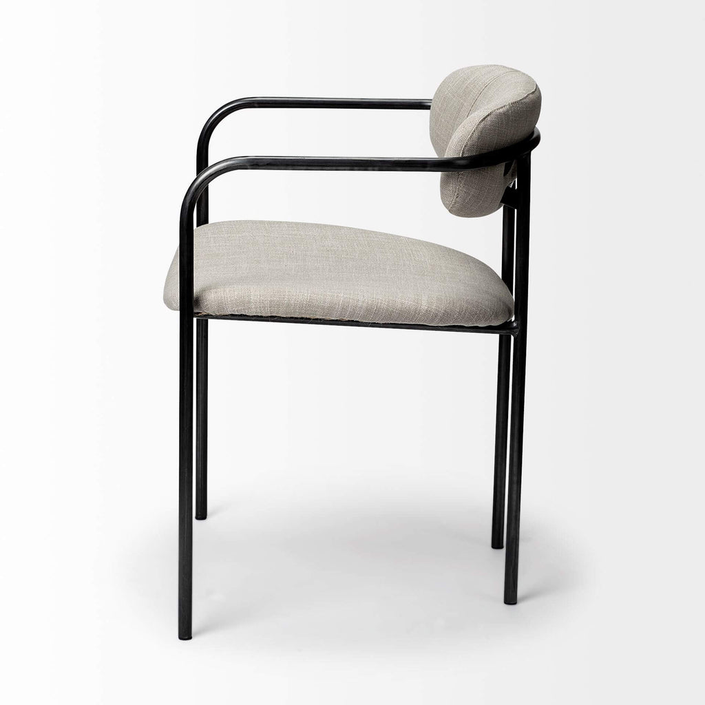 MERCANA PARKER DINING CHAIR GREY FRAME SET OF TWO 68309