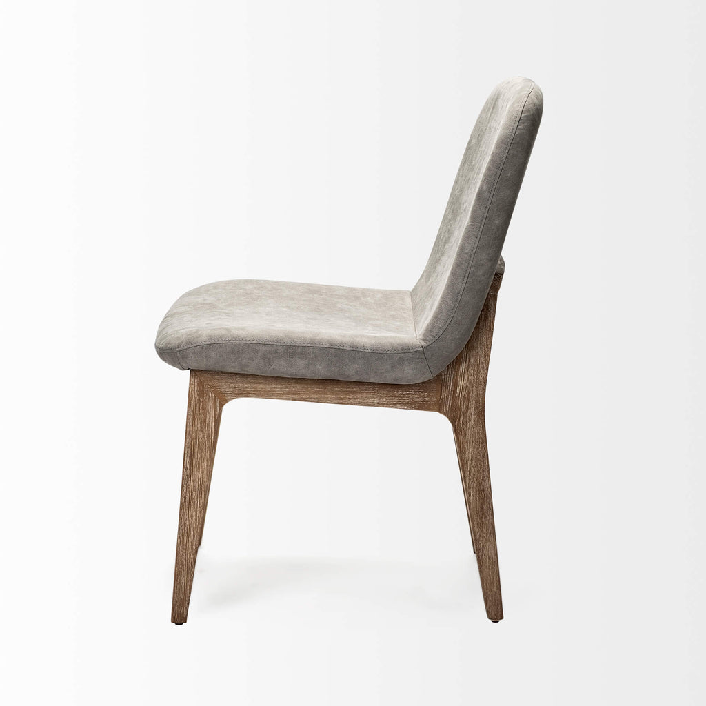 MERCANA DAVID GREY FABRIC DINING CHAIR SET OF TWO 68318