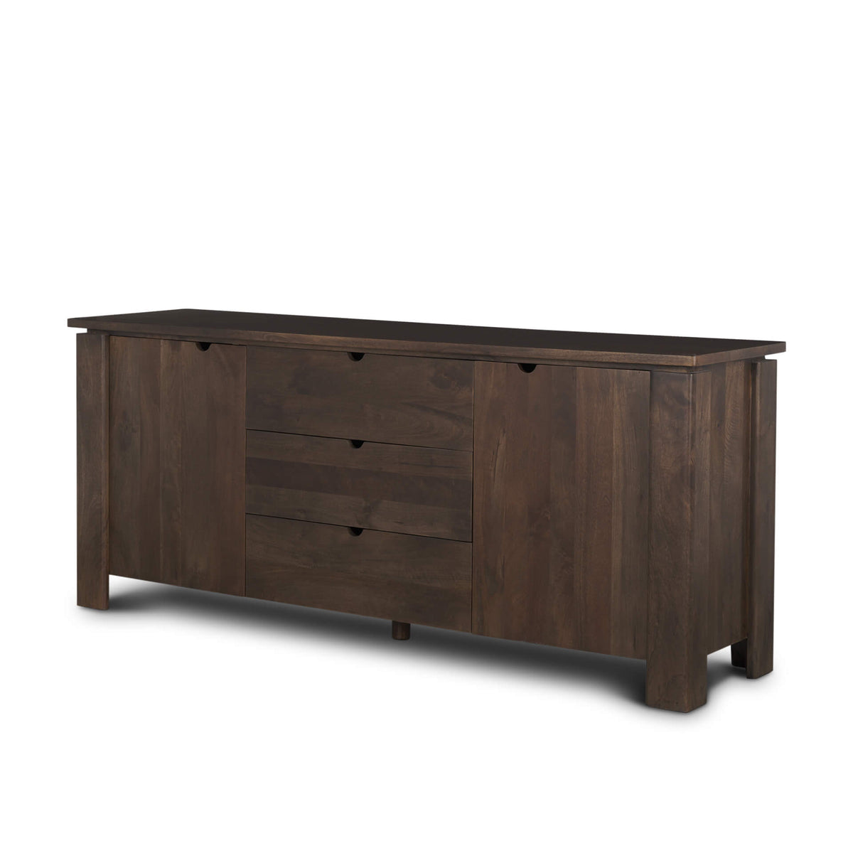 MERCANA WALLEN 2 DOOR DARK BROWN WOOD SIDEBOARD 71010