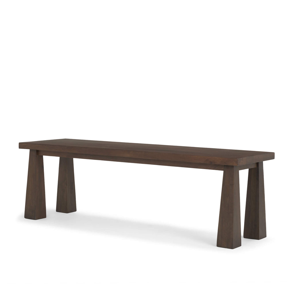 MERCANA WOLCOTT DARK SOLID WOOD BENCH 71019