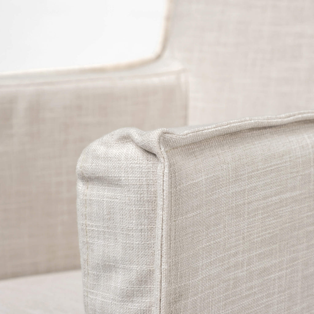 MERCANA ELBERT CREAM SLIP-COVER DINING CHAIR 68190