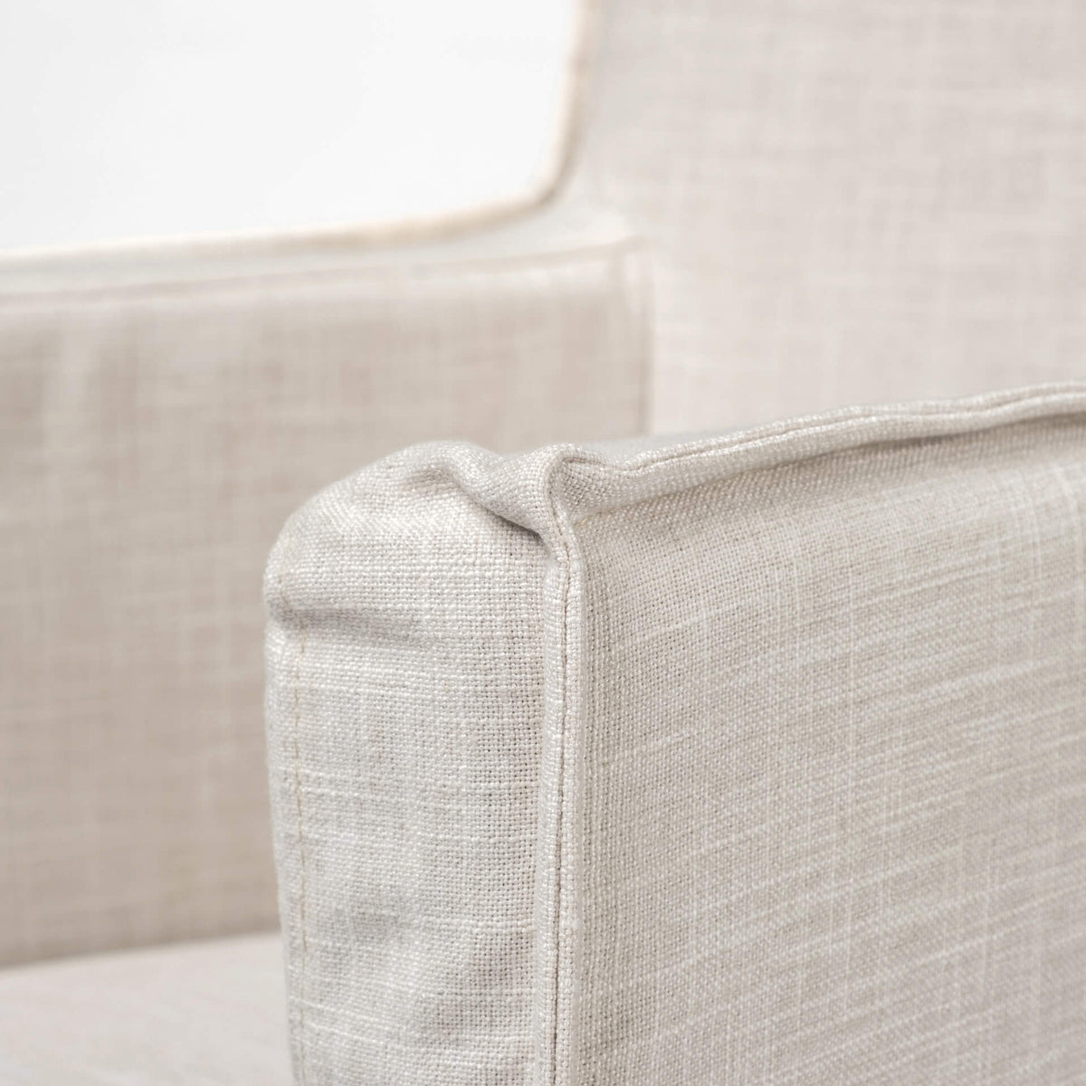 MERCANA ELBERT CREAM SLIP-COVER DINING CHAIR 68190