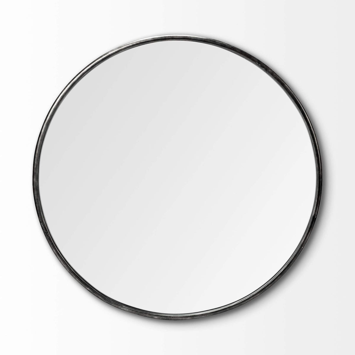 MERCANA PIPER LARGE BLACK METAL MIRROR 68248