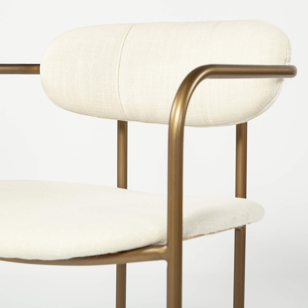 MERCANA PARKER DINING CHAIR GOLD FRAME SET OF TWO 68310
