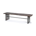 MERCANA LEDGER LIVE EDGE WOODEN BROWN BENCH 68242