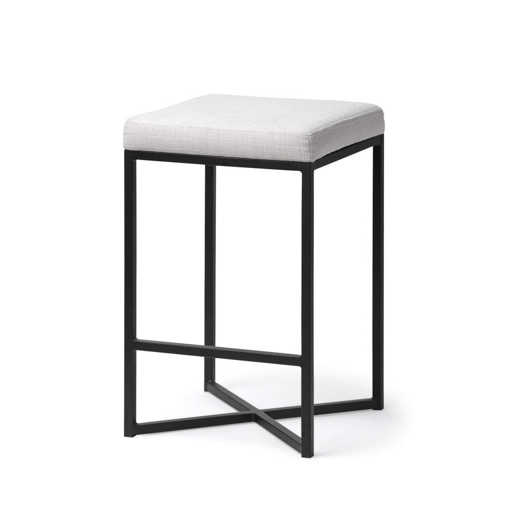 MERCANA FRODO COUNTER STOOL WHITE FABRIC 68444