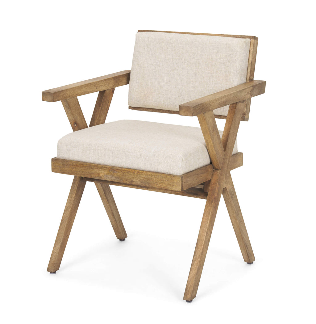 MERCANA TOPANGA CREAM FABRIC DINING CHAIR 68504