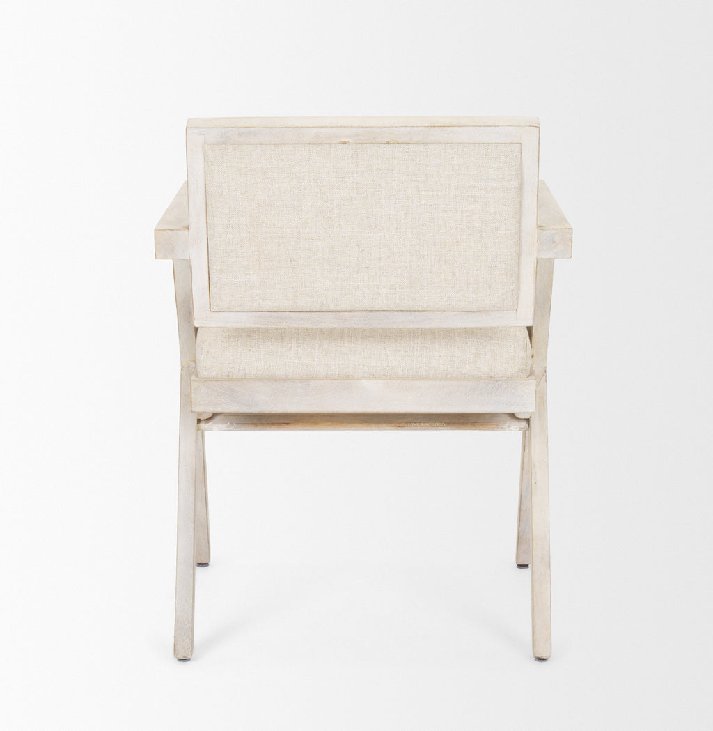 MERCANA TOPANGA CREAM FABRIC DINING CHAIR 68505