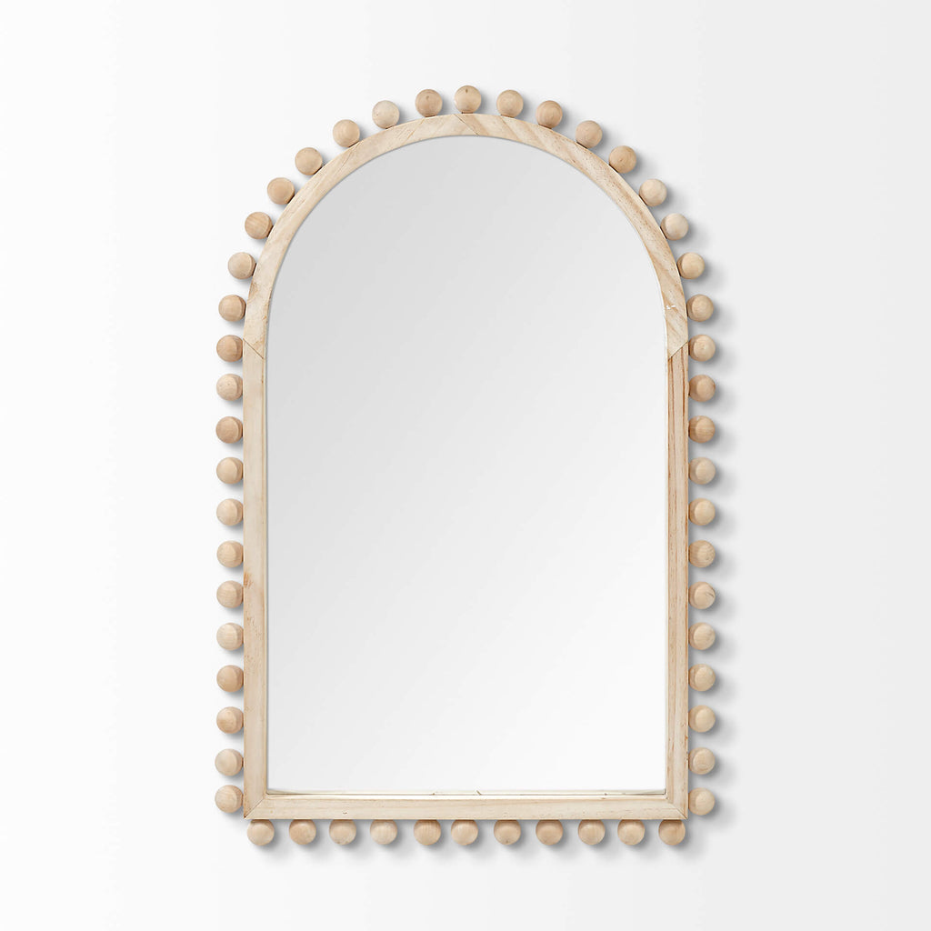 MERCANA LEEDS NATURAL WOOD ARCH MIRROR 68523