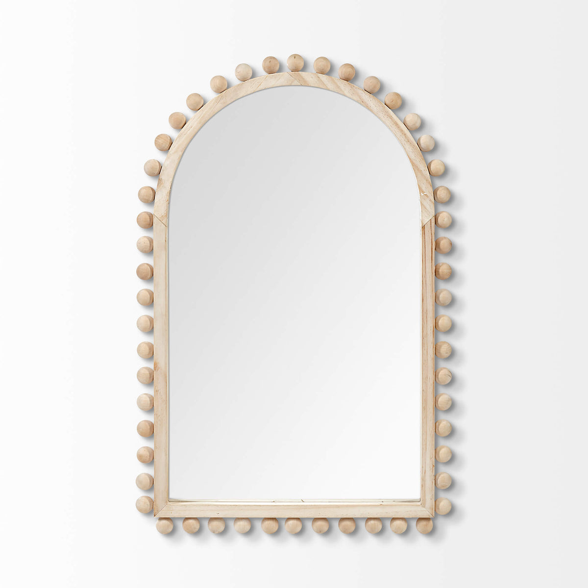 MERCANA LEEDS NATURAL WOOD ARCH MIRROR 68523