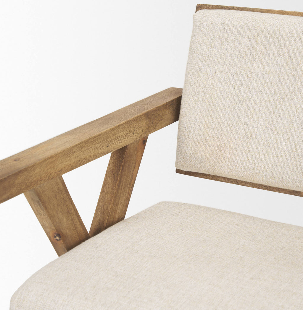 MERCANA TOPANGA CREAM FABRIC DINING CHAIR 68504