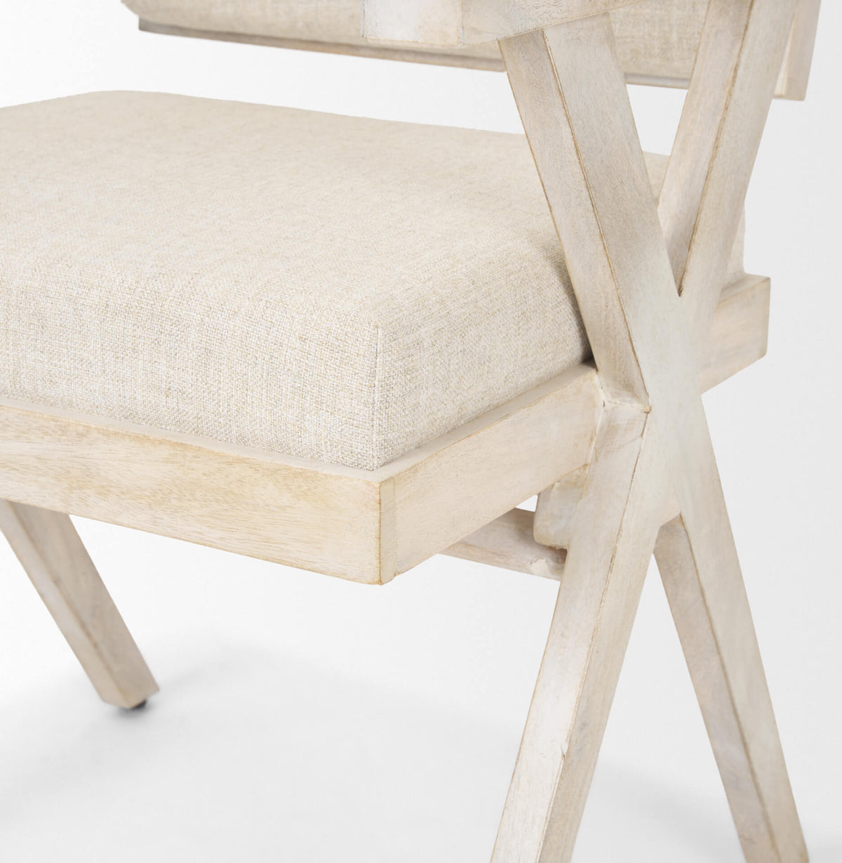 MERCANA TOPANGA CREAM FABRIC DINING CHAIR 68505