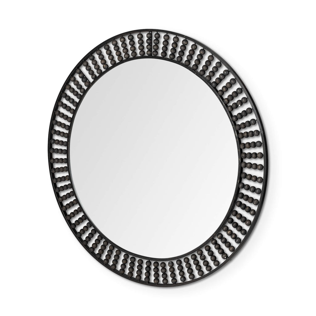 MERCANA CLAIBORNE 42" BLACK METAL MIRROR 68673