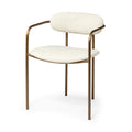 MERCANA PARKER DINING CHAIR GOLD FRAME SET OF TWO 68310